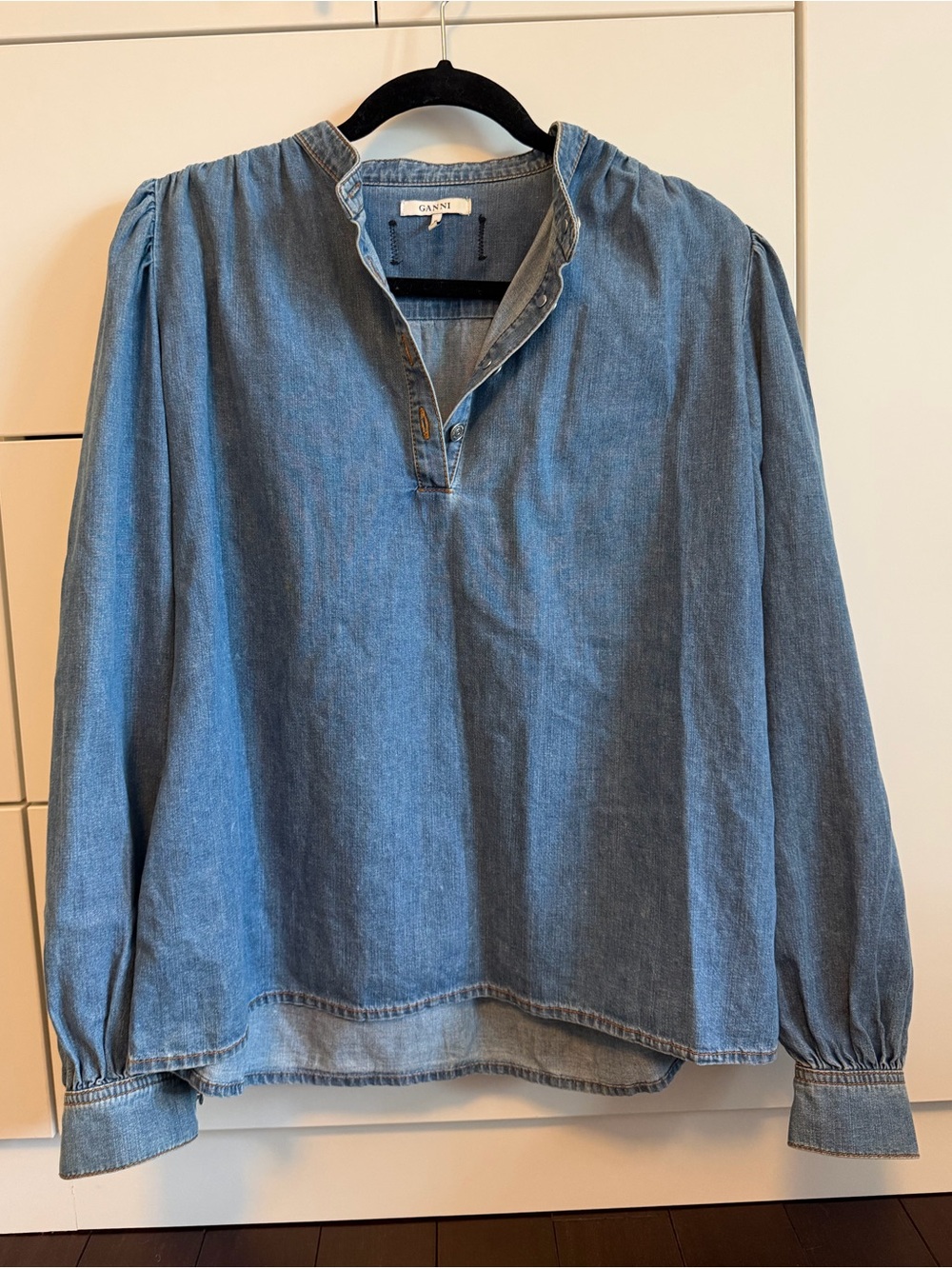 Ganni denim shirt
